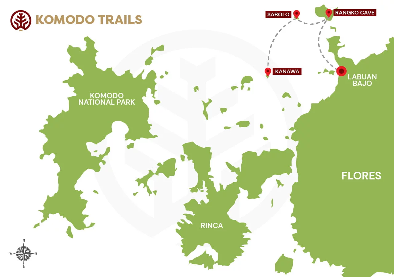 Komodo Trails Itinerary Maps 4D3N 01